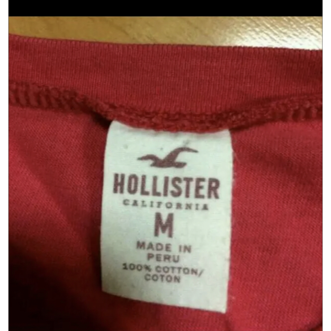 Hollister(ホリスター)のホリスターチェリーピンクコットンカットソー レディースのトップス(カットソー(半袖/袖なし))の商品写真