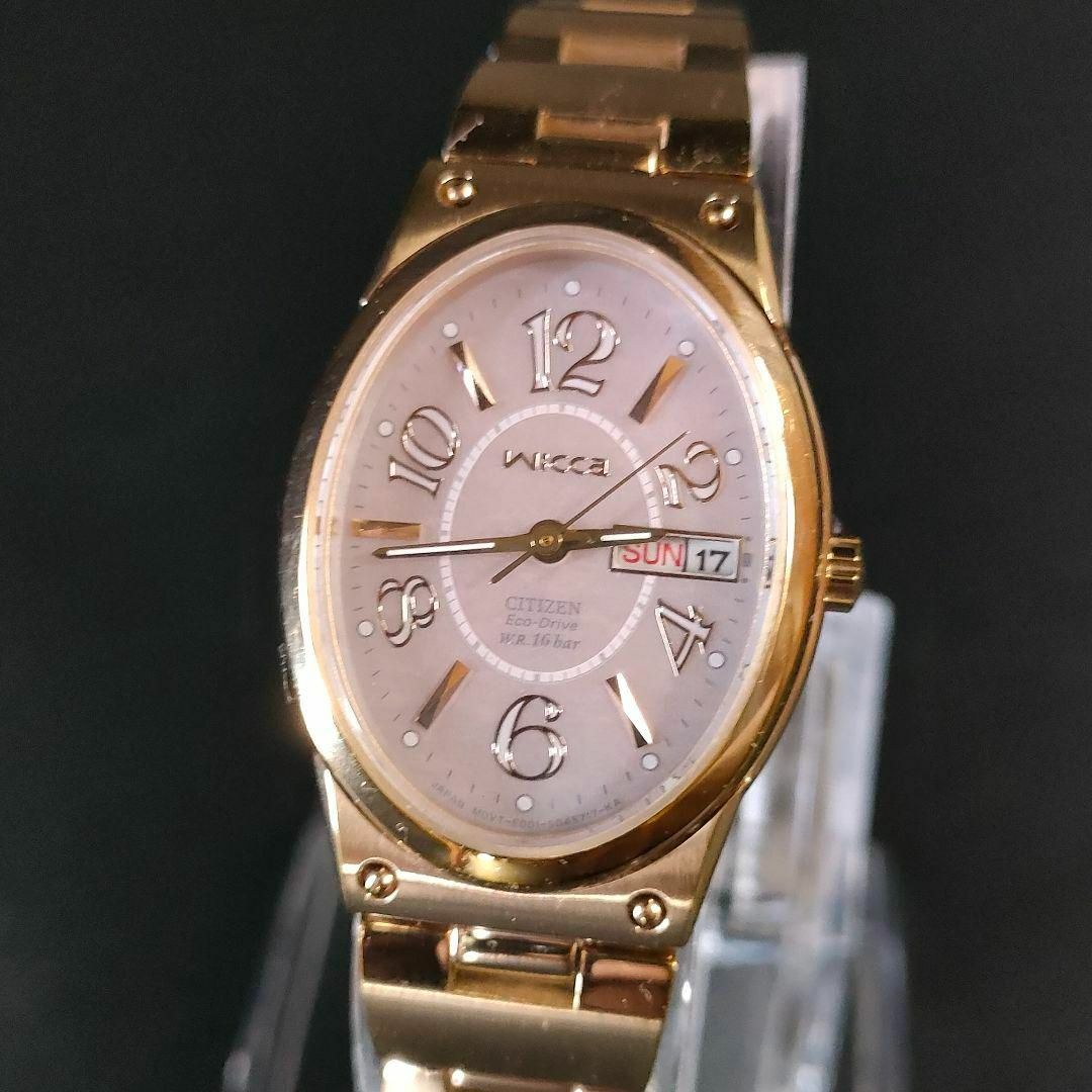 美品【稼働品】CITIZEN シチズンWicca ピンク ゴールド ソーラー-