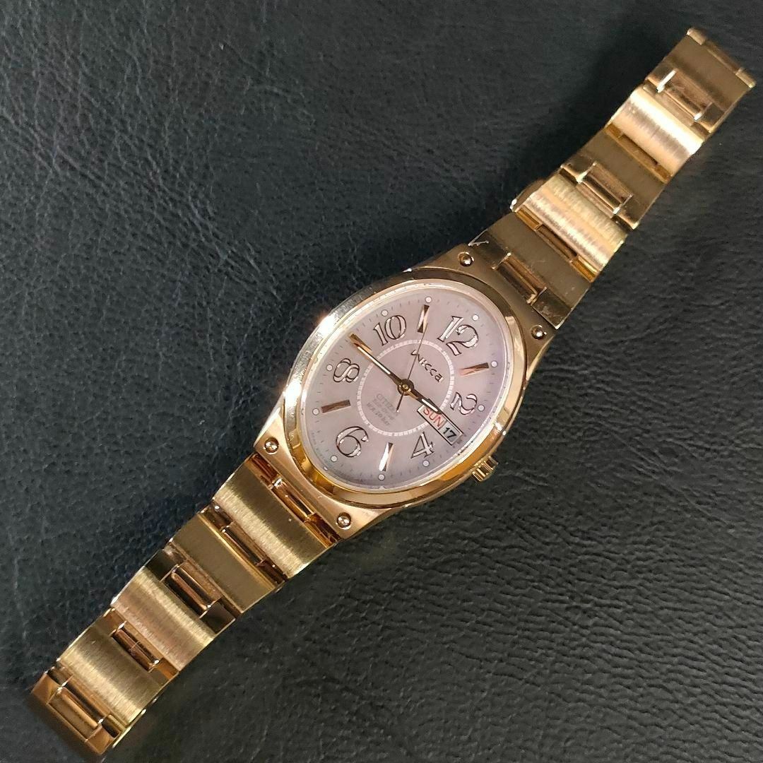 美品【稼働品】CITIZEN シチズンWicca ピンク ゴールド ソーラー