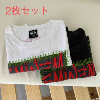 ステューシー(STUSSY)の【so-lo様専用】eminem x stussy 2枚セット(Tシャツ(半袖/袖なし))