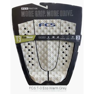 FCSデッキパッド・T-3 ECO　WARM GREY(サーフィン)