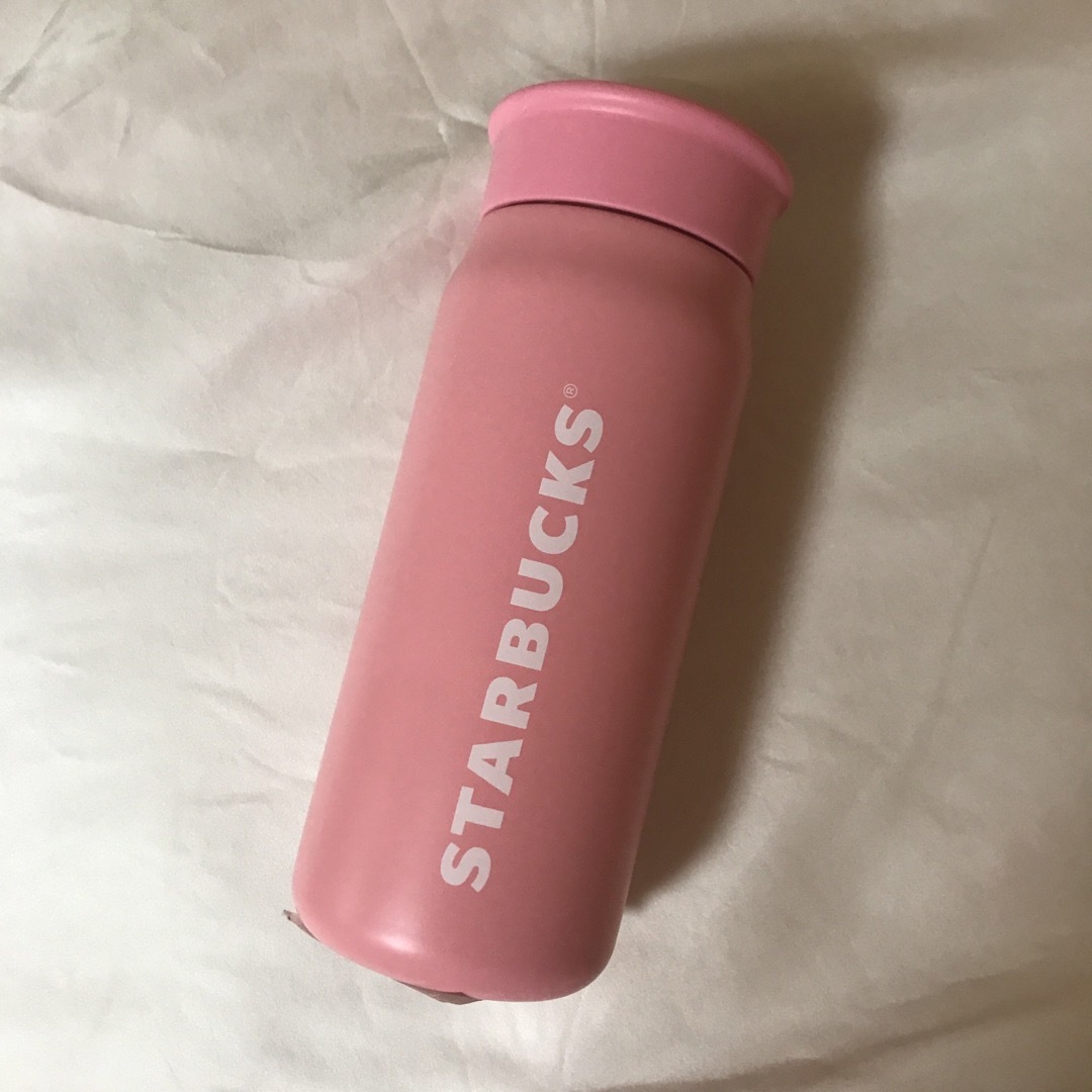 スターバックス スタバ ステンレスミニボトルマットピンク
