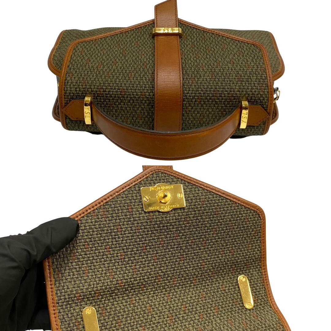 極 美品 YVES SAINT LAURENT イヴ・サンローラン YSL カサンドラ ロゴ