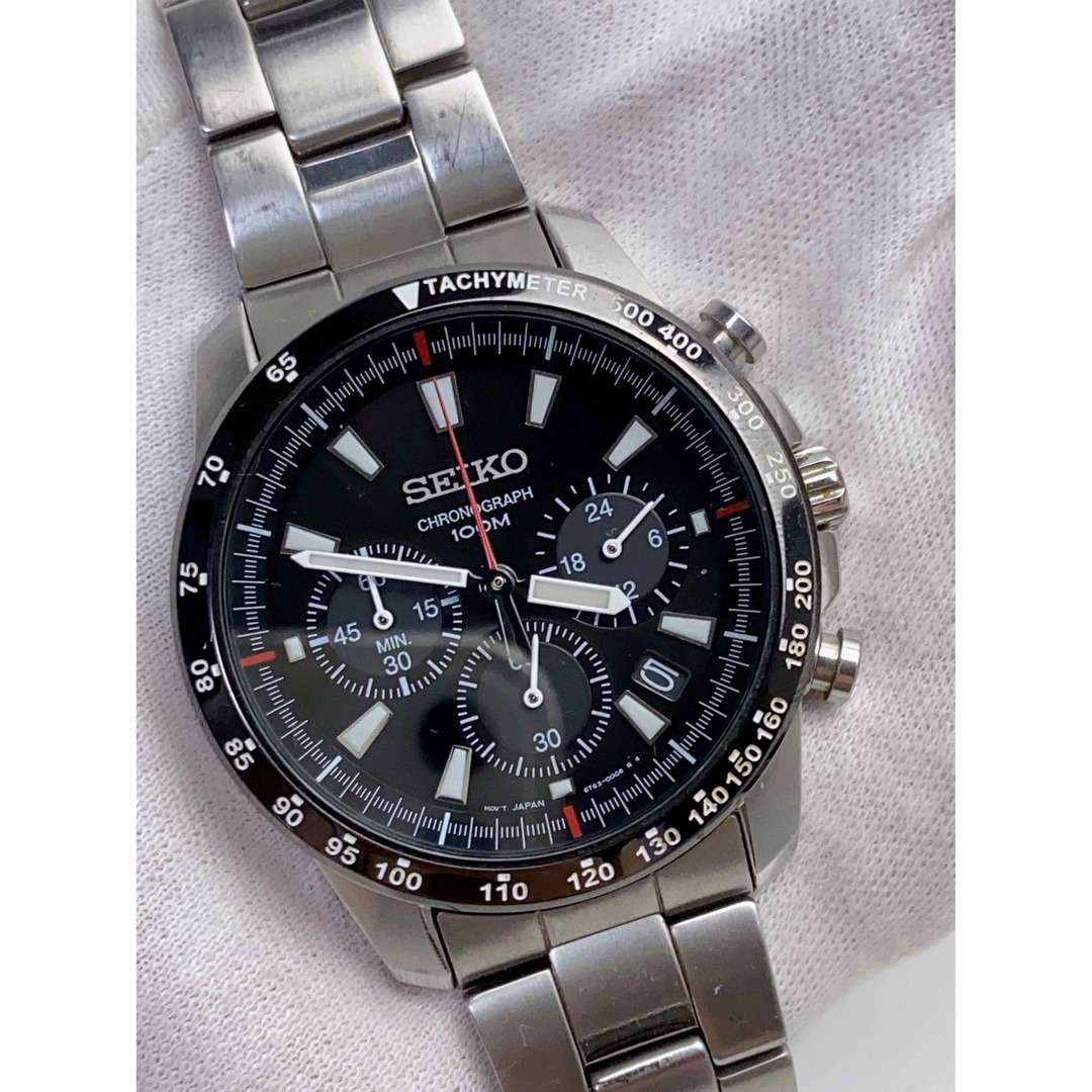 腕時計(アナログ)T681 美品 セイコー 腕時計 クロノグラフ