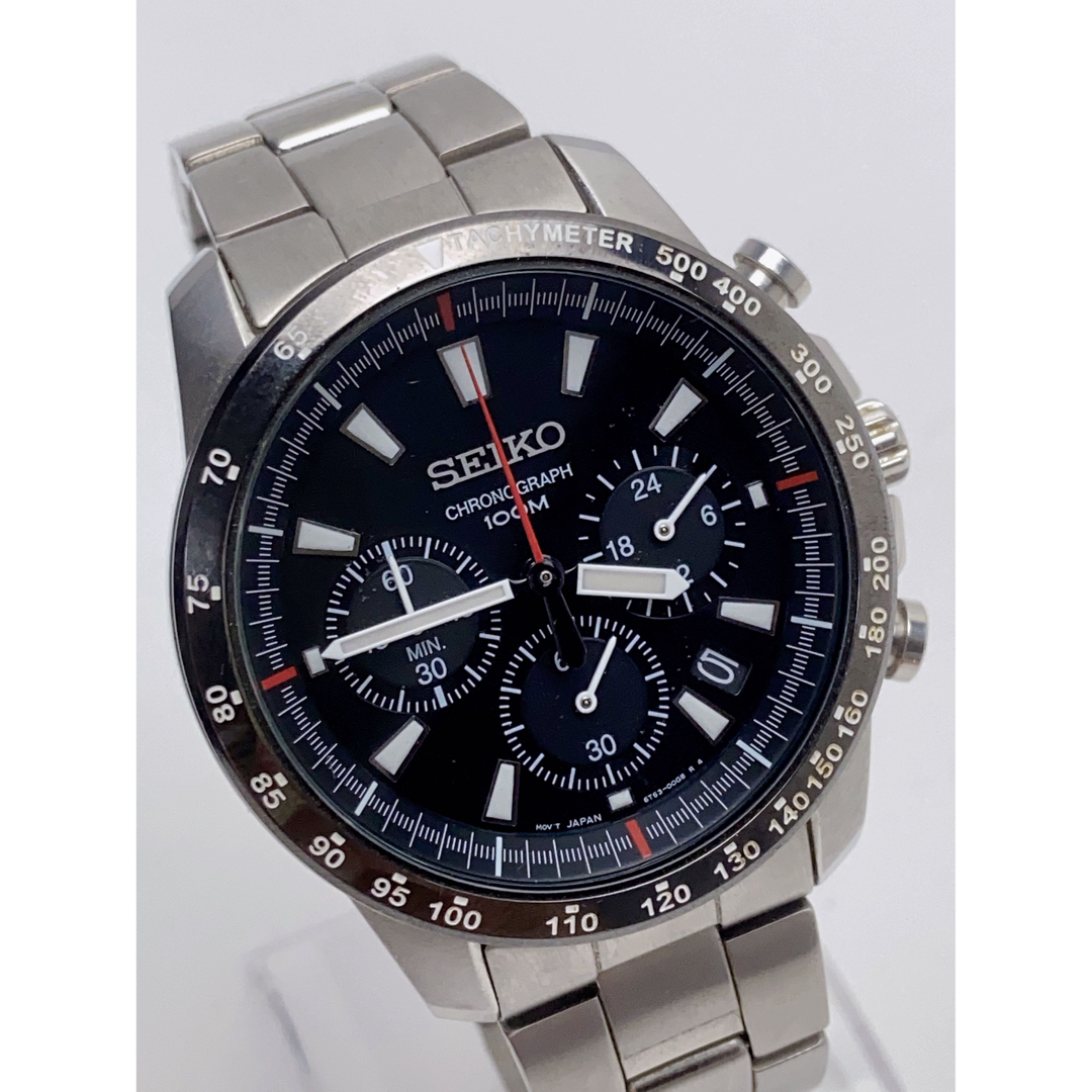 腕時計(アナログ)T681 美品 セイコー 腕時計 クロノグラフ