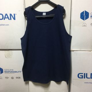 ギルタン(GILDAN)のGILDANギルダン☆タンクトップ無地☆ネイビー☆紺色☆Lサイズ(タンクトップ)