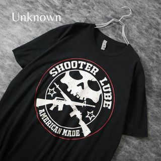 アートヴィンテージ(ART VINTAGE)の【Unknown】SHOOTER LUBE ロゴ プリント Tシャツ 黒 XL(Tシャツ/カットソー(半袖/袖なし))