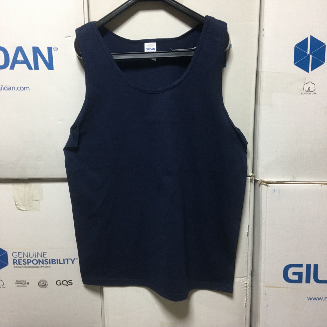 GILDAN(ギルタン)のGILDANギルダン☆タンクトップ無地☆ネイビー☆紺色☆Sサイズ！ メンズのトップス(タンクトップ)の商品写真