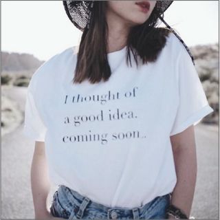 ハーリップトゥ(Her lip to)の【Her lip to】Roll up Sleeve T-shirt　White(Tシャツ(半袖/袖なし))