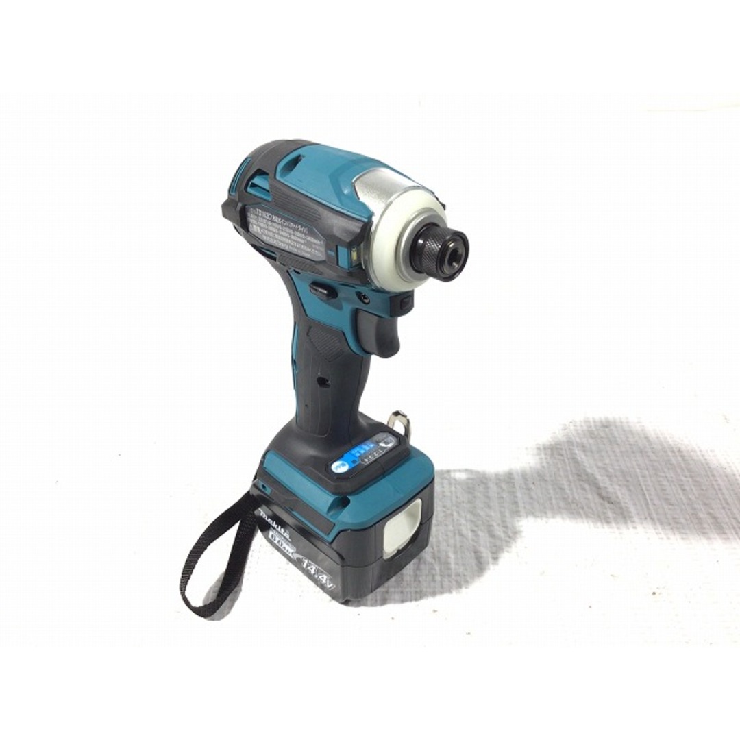 工具☆未使用品☆makita マキタ 14.4V 充電式インパクトドライバー TD162DRGX 青/ブルー バッテリー2個(14.4V 6.0Ah) 充電器 ケース付 76952