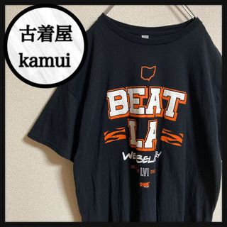 ギルタン(GILDAN)の【古着】GILDAN 半袖 tシャツ プリント ロゴ 人気 オレンジ XL(Tシャツ/カットソー(半袖/袖なし))