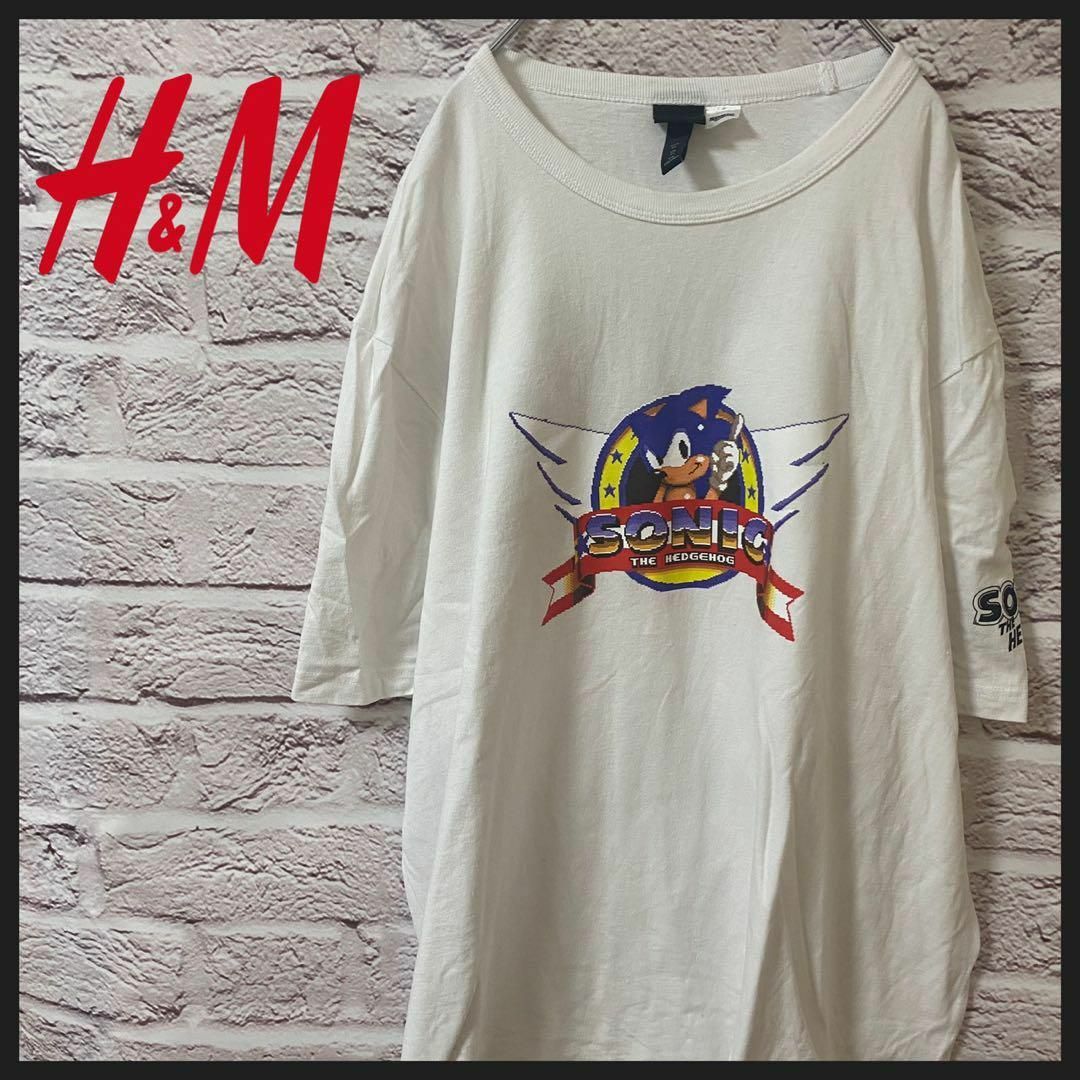 h&mSONIC Tシャツ　半袖 メンズ　レディース　[ XL ]