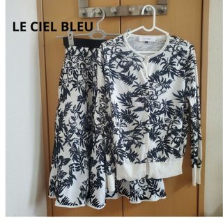 LE CIEL BLEU ルシェルブルー❤︎BLACK＆White柄トップス