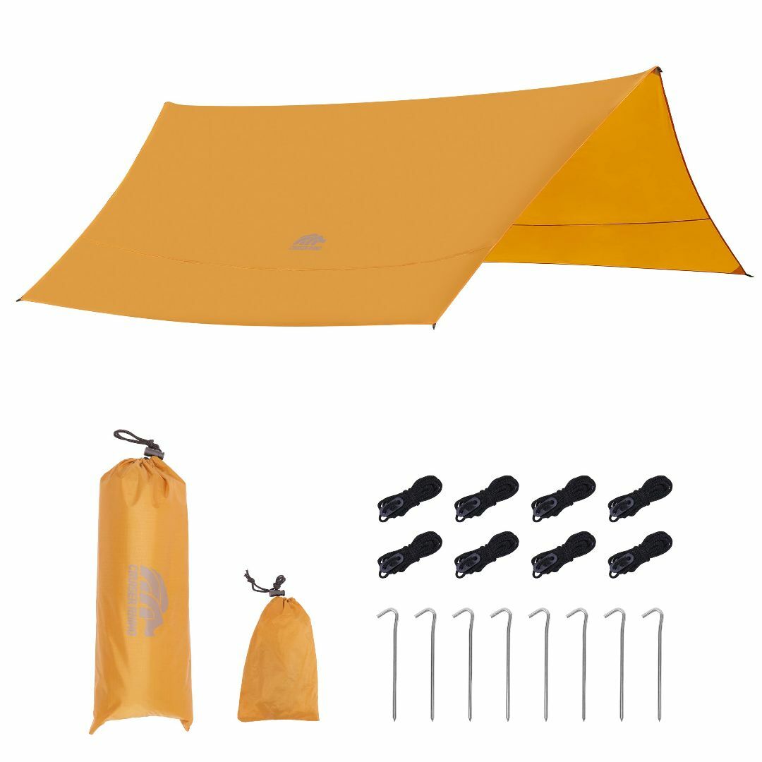 タープ キャンプ 特大サイズ 4.2*4.2m 超軽量 防水タープ タープテント