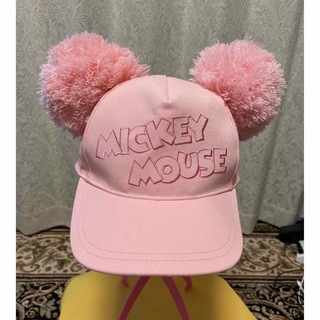 ディズニー(Disney)のディズニー☆ミッキーポンポン付き帽子(キャップ)