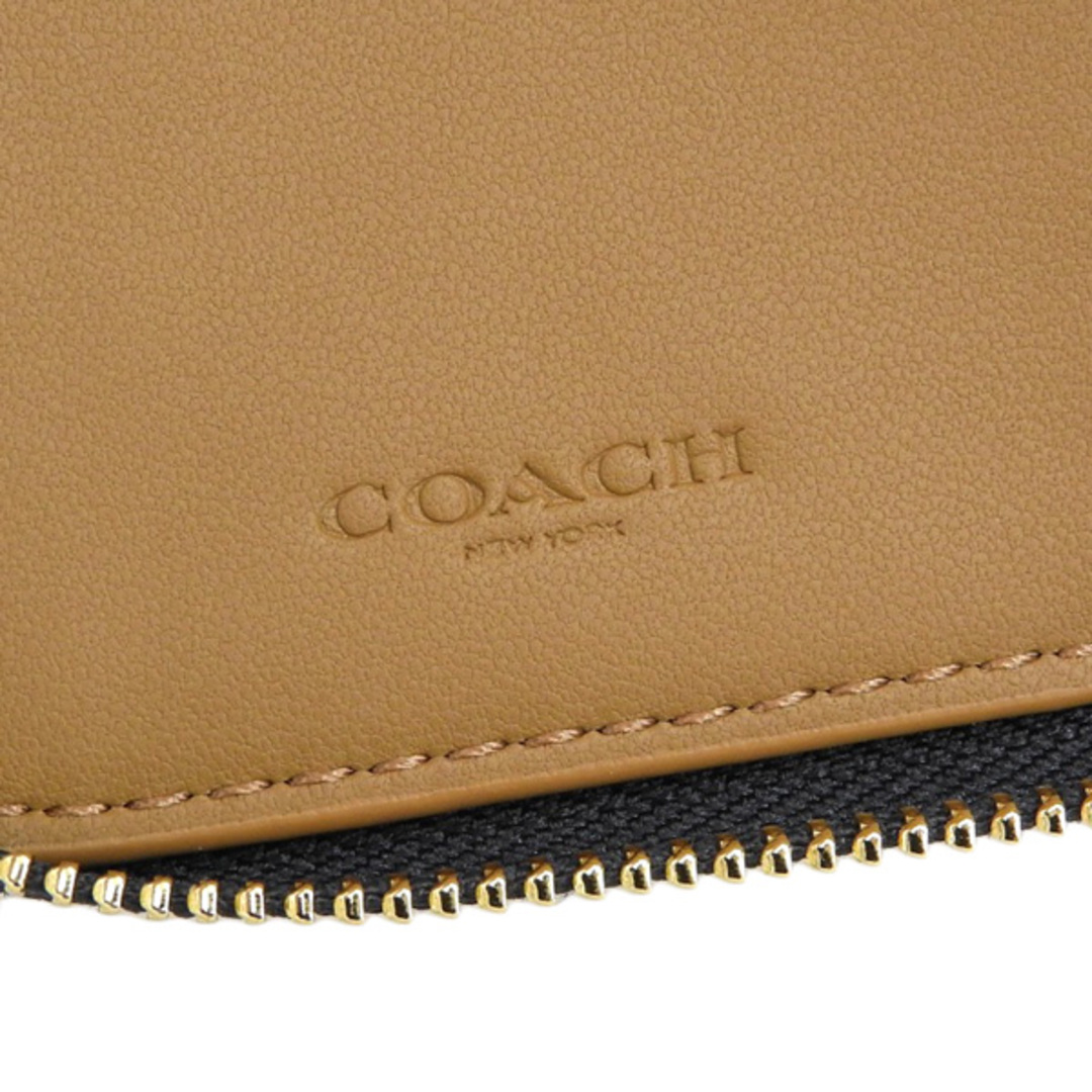 COACH(コーチ)の美品 コーチ COACH シグネチャーストライプ キャンバス ラウンドファスナー長財布 トリコロール ホワイト×ネイビー×レッド Y02149 レディースのファッション小物(財布)の商品写真