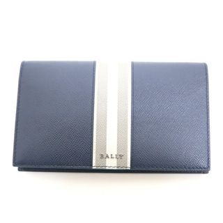 バリー(Bally)の【BALLY】バリー ボミー 二つ折り札入れ レザー ネイビー×グレー×ホワイト/ko00166kw(ショルダーバッグ)