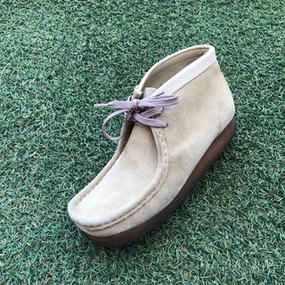 クラークス(Clarks)の美品23 CLARKS WALLABEESクラークス ワラビー HW195(ブーツ)