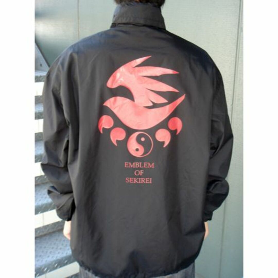 鶺鴒紋 ウインドブレーカー ジャケット ブルゾン セキレイ サイズ：XL