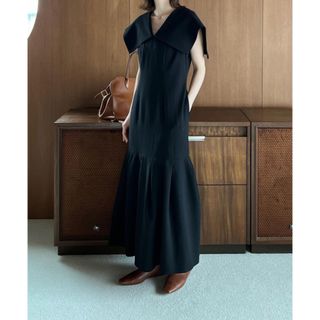 クラネ(CLANE)のCLANE  BIG COLLAR ONE PIECE  (ロングワンピース/マキシワンピース)