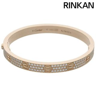 カルティエ(Cartier)のカルティエ  LOVE BRACELET PAVE DIAMONDS K18PG パヴェダイヤ ラブブレスレット  メンズ 17(ブレスレット)