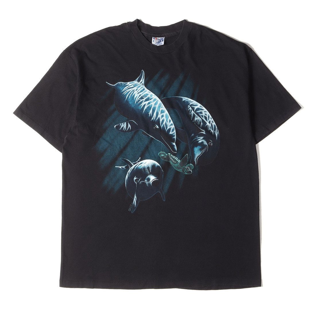 ヴィンテージ Tシャツ 半袖 イルカ 亀 海 熱帯魚 両面プリント USA製