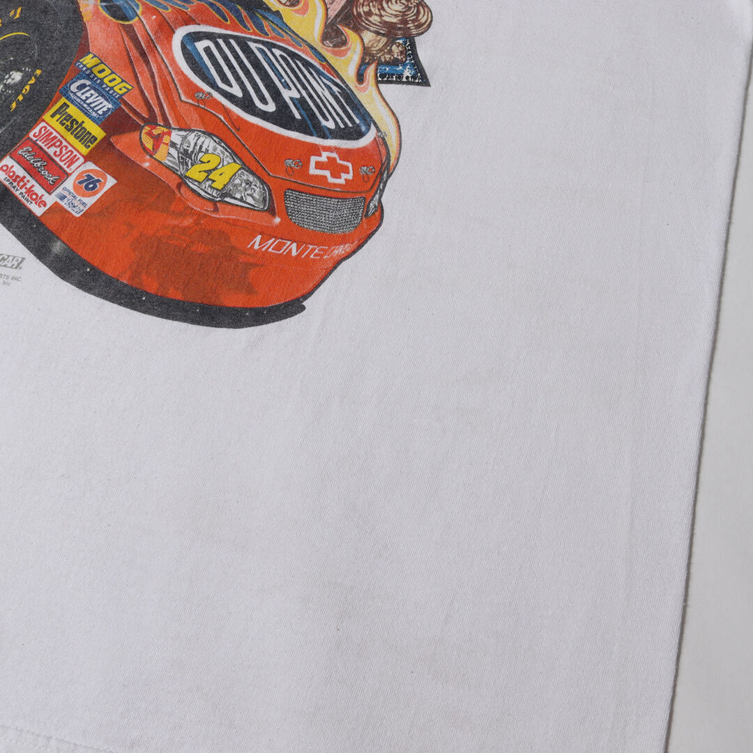 00s NASCAR JEFF GORDON レーシング クルーネック 半袖 Tシャツ 00年代