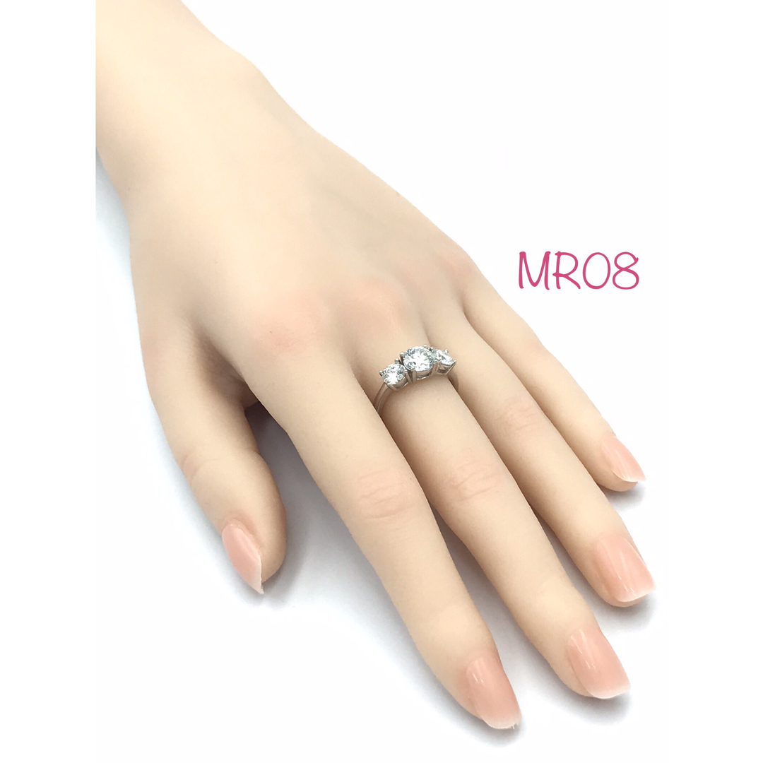 MR08／ 11号 1.0ctモアサナイト リング ♡ シルバー925 レディースのアクセサリー(リング(指輪))の商品写真