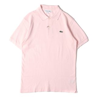 ラコステ(LACOSTE)のLACOSTE ラコステ ポロシャツ サイズ:XS ワニ ワッペン 刺繍 クラシックフィット 鹿の子 半袖 ポロシャツ L1212AL カノコ ピンク 日本製 ブランド トップス カジュアルシャツ 【メンズ】(ポロシャツ)