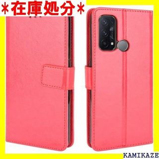 ☆送料無料 For OPPO Reno5 A 手帳型 ケー A レッド 522(iPhoneケース)