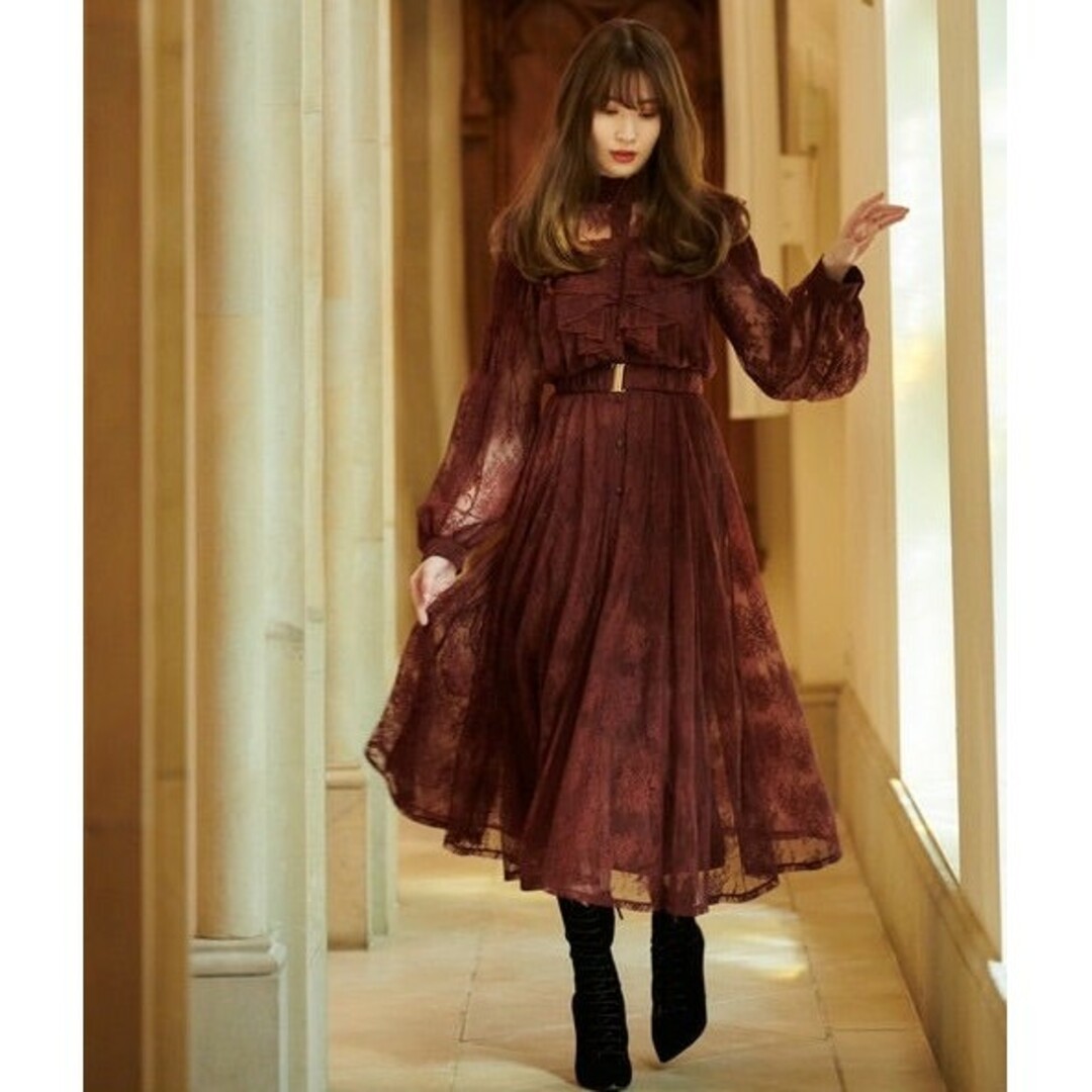 Her lip to - Winter Lace Belted Long Dressの通販 by HK's shop ...