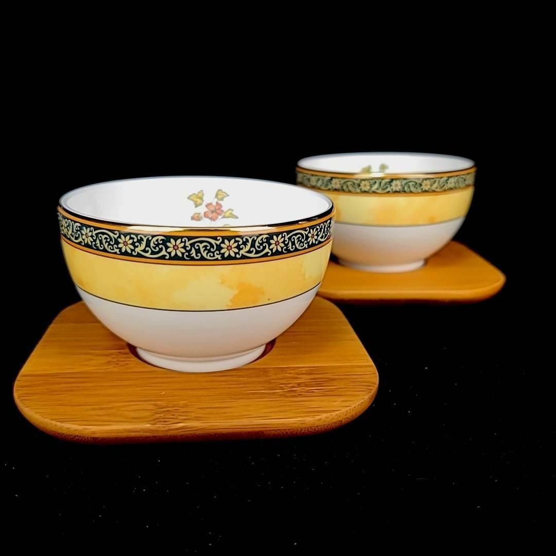未使用 ◇ ウェッジウッド インディア ジャパニーズ C&S 茶托 ペア 箱