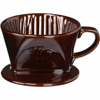 カリタ Kalita コーヒー ドリッパー 陶器製 ブラウン 1~2人用 101(容器)
