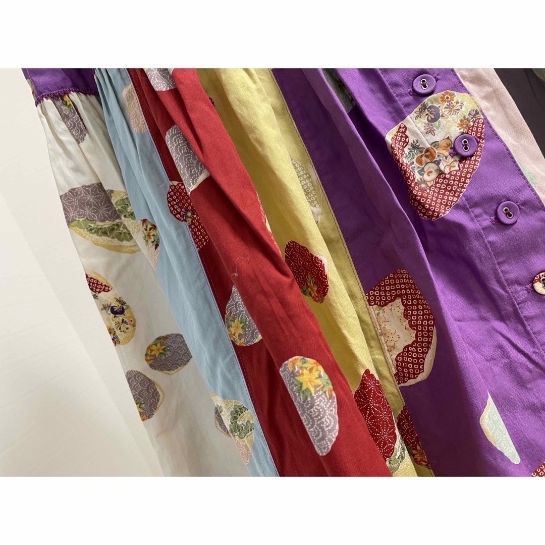 KANEKO ISAO(カネコイサオ)の☆値下げ　美品　ワンダフルワールド  貝殻　パッチワーク　スカート レディースのスカート(ロングスカート)の商品写真