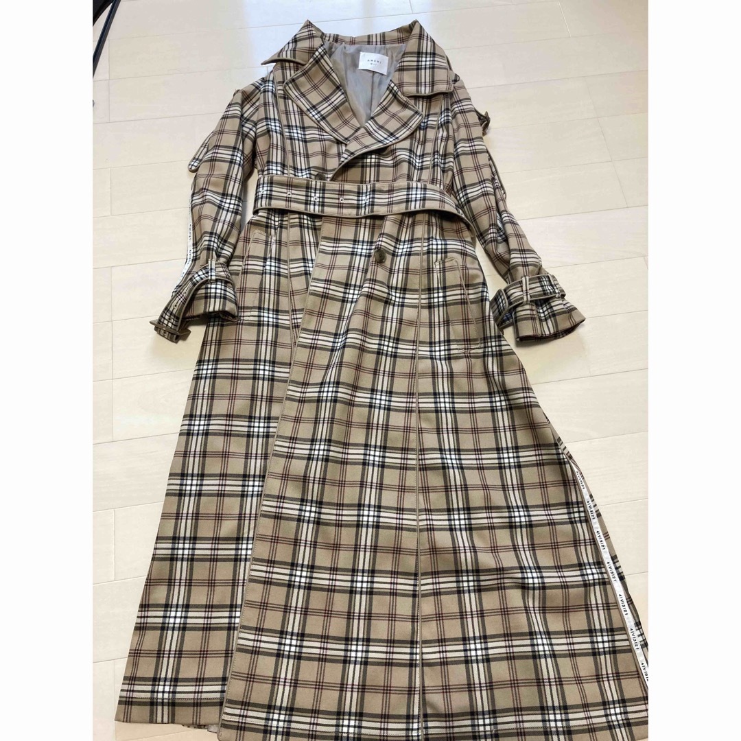 Ameri VINTAGE(アメリヴィンテージ)のAmeri Vintage PASS CODE CHECK COAT コート レディースのジャケット/アウター(トレンチコート)の商品写真