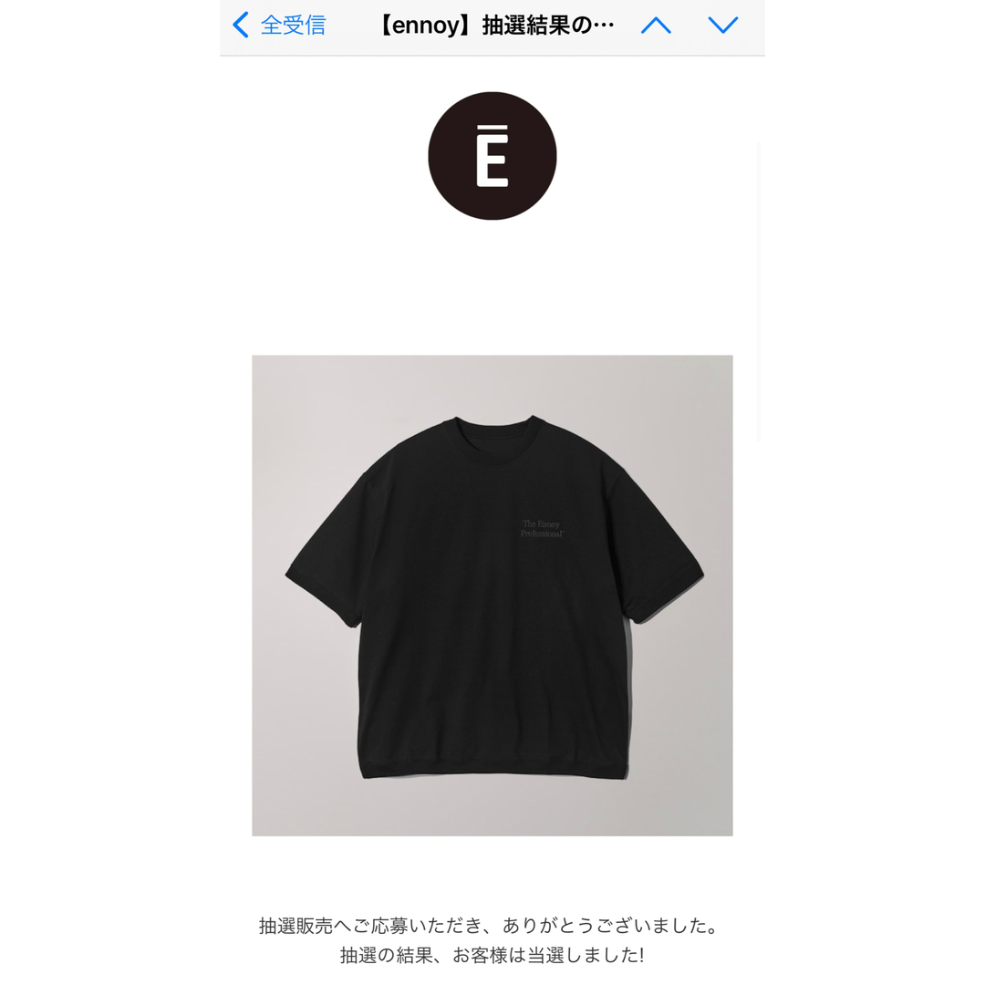 ennoy short sleeve hem rib tee black XXLメンズ - morahiking.com