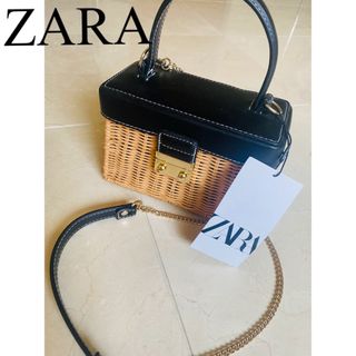 ザラ(ZARA)のZARA ラタンバッグ　かごバッグ　heve nostalgia  (かごバッグ/ストローバッグ)