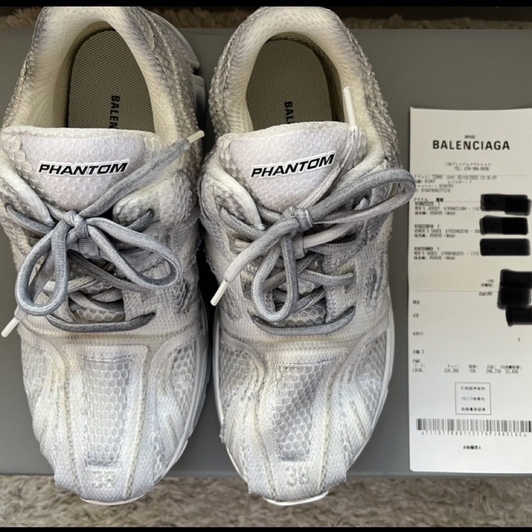 BALENCIAGA - 新品未使用 BALENCIAGA phantom スニーカーの通販 BALENCIAGA - 新品未使用 BALENCIAGA phantom スニーカーの通販