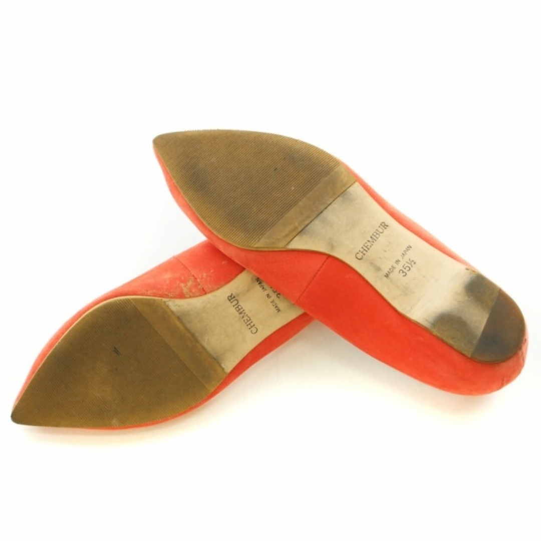 チェンバー パンプス フラット ポインテッドトゥ スエード 35.5 ピンク レディースの靴/シューズ(ハイヒール/パンプス)の商品写真