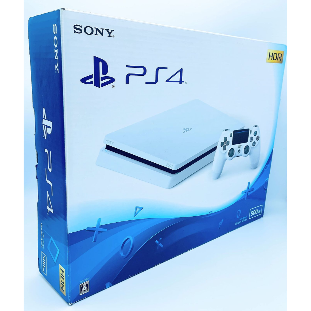 箱付 完品 PlayStation 4 グレイシャー・ホワイト 500GB