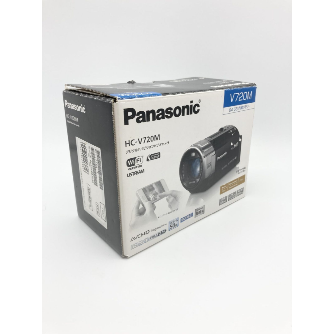 Panasonic 中古 箱付 完品 パナソニック デジタルハイビジョンビデオカメラ V720 内蔵の通販 by 123shop｜パナソニック ならラクマ