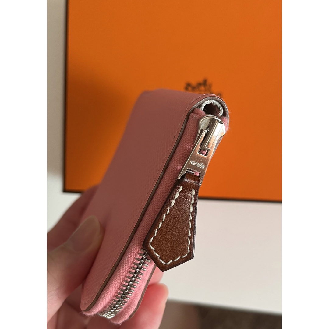 Hermes - エルメス アザップ シルクイン コインケース 小銭入れ ローズ