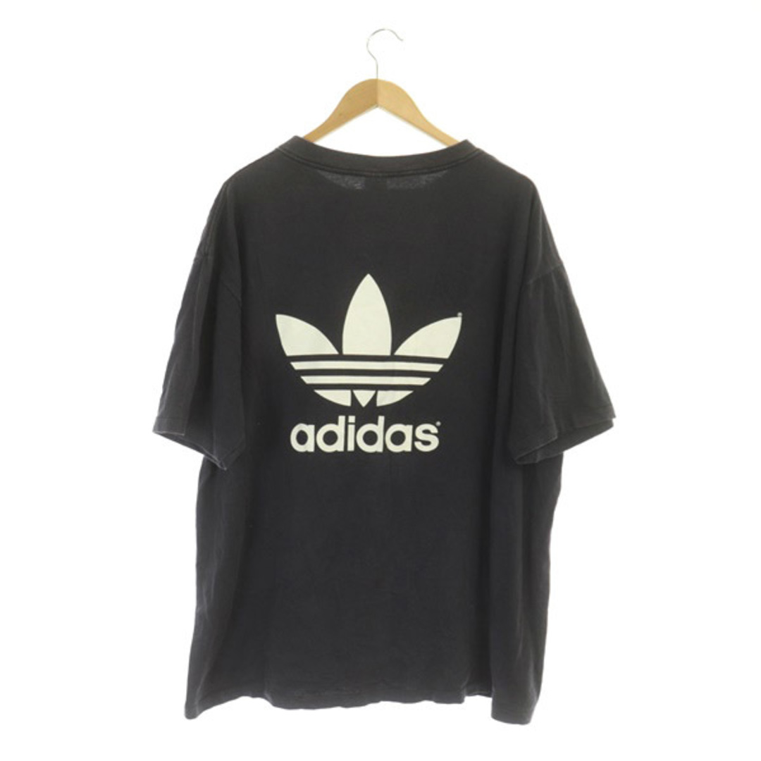 adidas(アディダス)のアディダス デカロゴTシャツ 半袖 プリント USA製 ヴィンテージ L 黒 メンズのトップス(Tシャツ/カットソー(半袖/袖なし))の商品写真