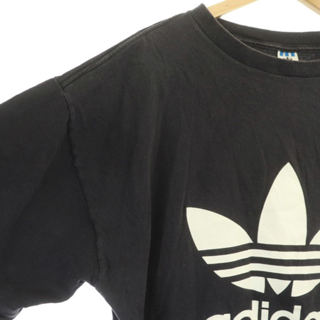 adidas(アディダス)のアディダス デカロゴTシャツ 半袖 プリント USA製 ヴィンテージ L 黒 メンズのトップス(Tシャツ/カットソー(半袖/袖なし))の商品写真