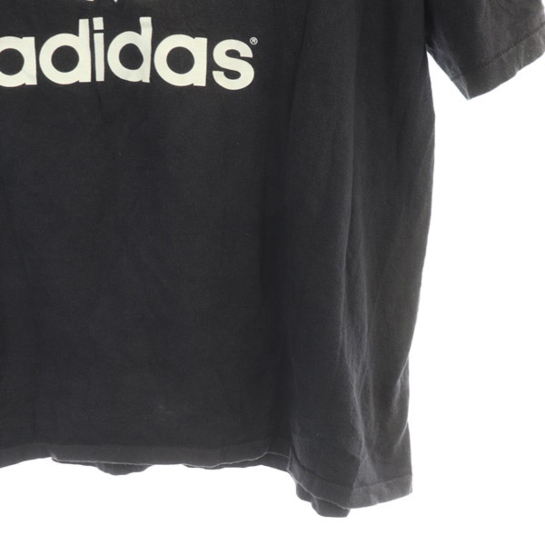 adidas(アディダス)のアディダス デカロゴTシャツ 半袖 プリント USA製 ヴィンテージ L 黒 メンズのトップス(Tシャツ/カットソー(半袖/袖なし))の商品写真
