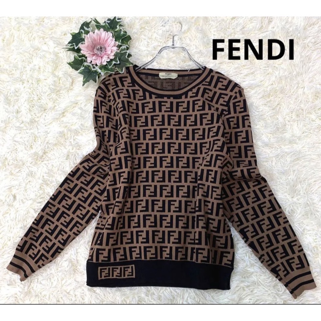 FENDI セーター　美品　ズッカ柄