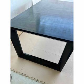 大塚家具 黒 ブラック 伸長 テーブル 机 おしゃれ かっこいい