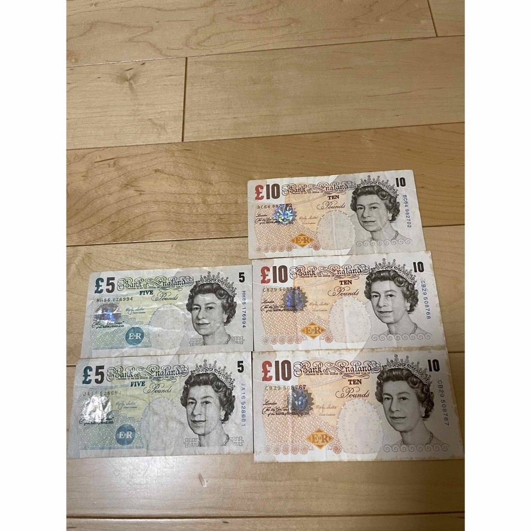 イギリスポンド 旧紙幣 295ポンド-