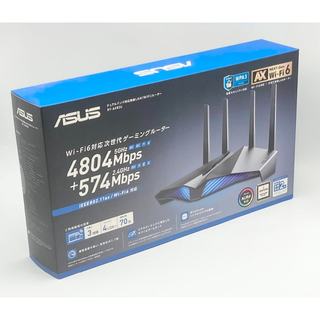 エイスース(ASUS)の箱付 中古 完品 ASUS 旧モデル ASUS WiFi 無線 ルーターRT-A(PC周辺機器)