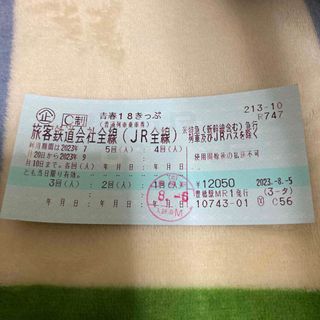 青春18きっぷ (青春18切符)　残り4回(鉄道乗車券)